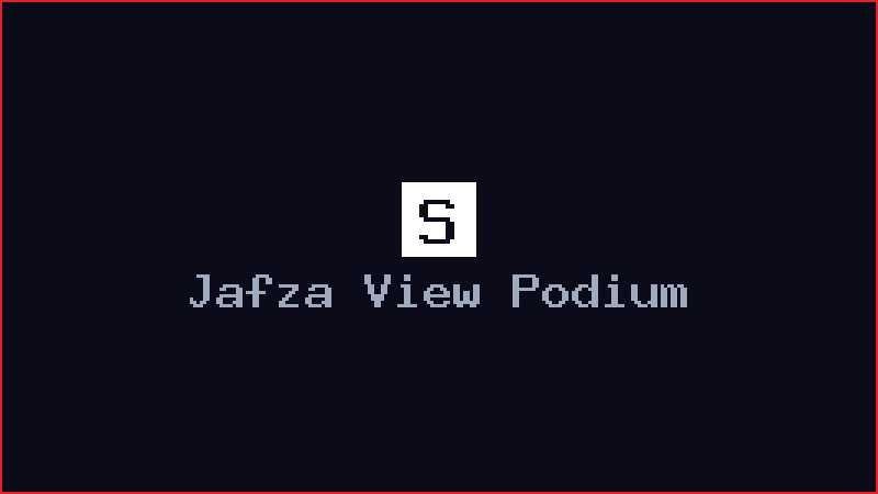 Jafza View Podium